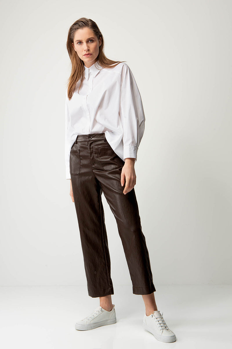 Pants in vegan leather