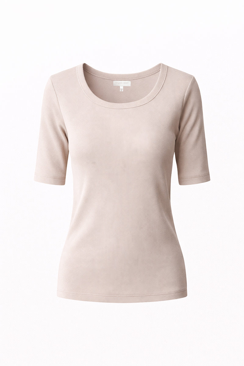Shirt in rib jersey