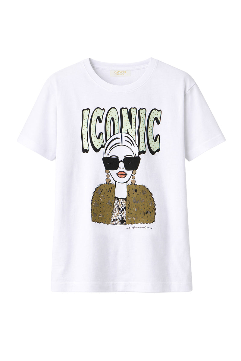 T-Shirt mit Placement