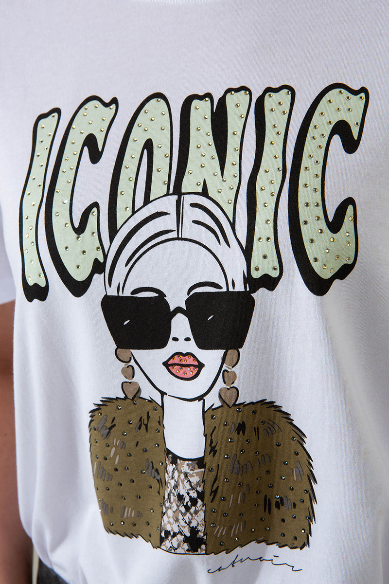 T-Shirt mit Placement