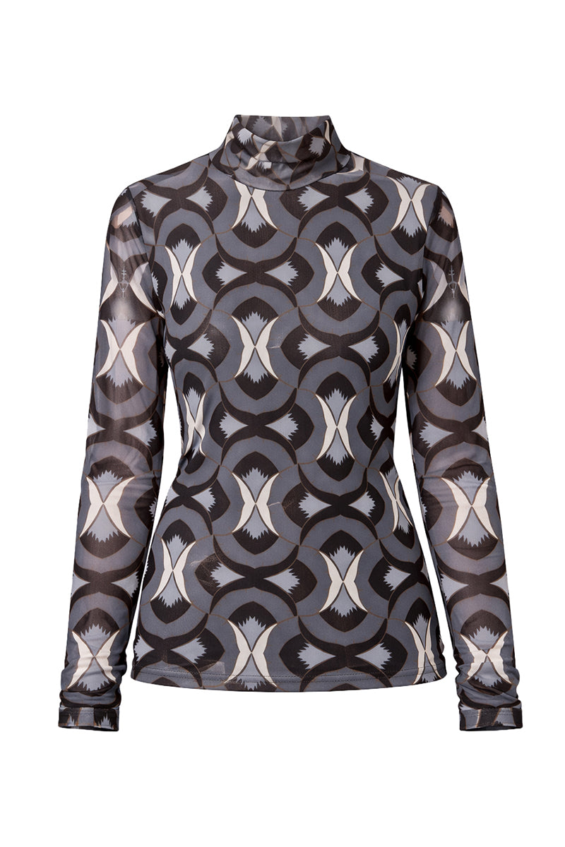 Top in print mesh