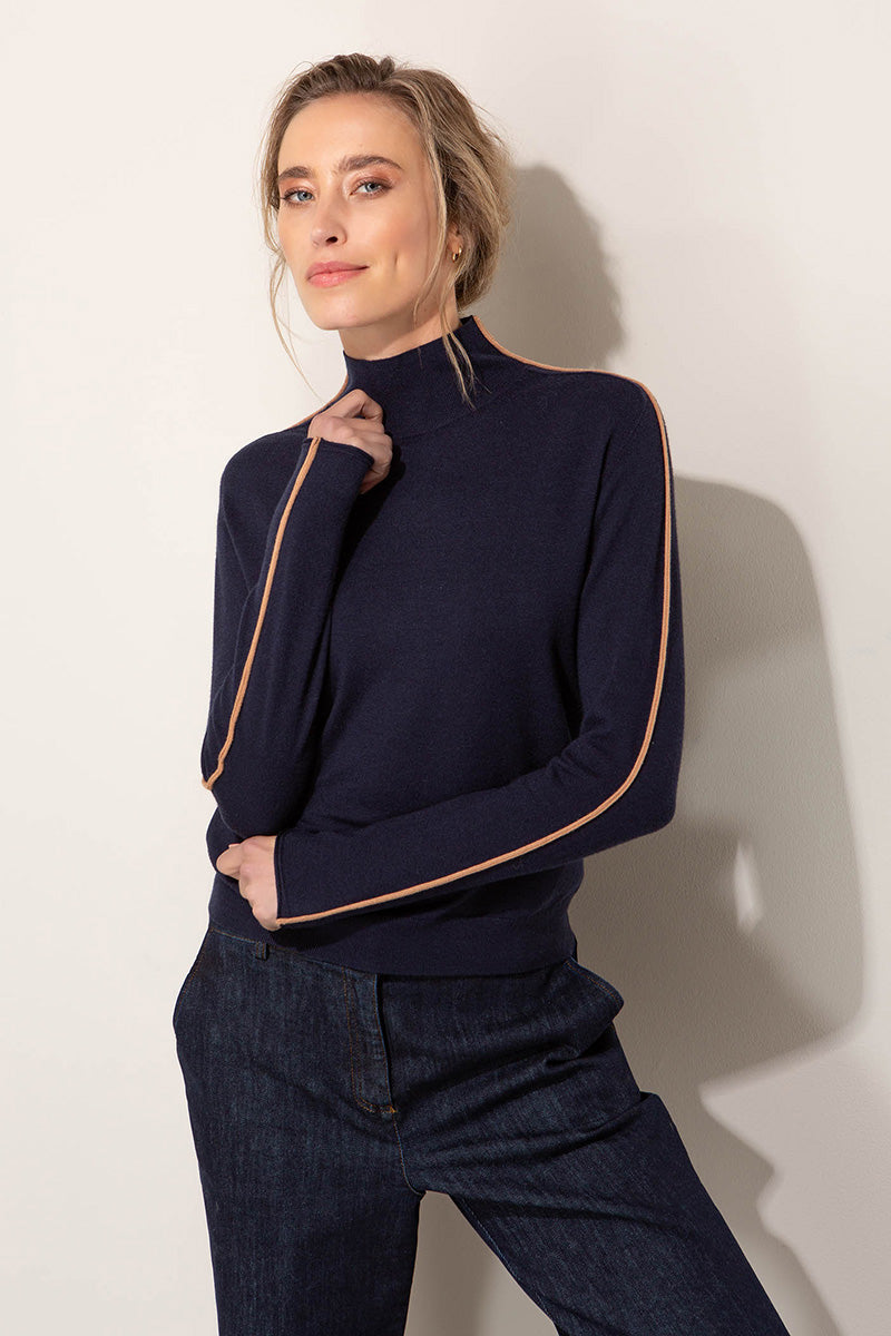 Knit shirt in vicose mix