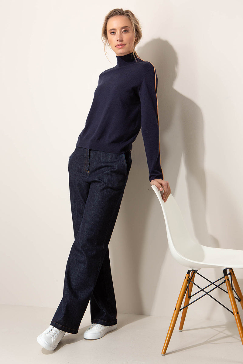 Knit shirt in vicose mix