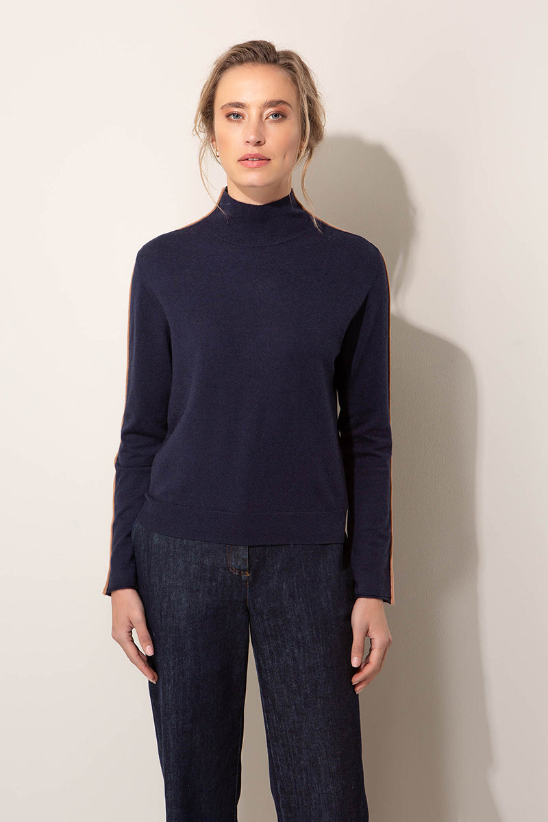 Knit shirt in vicose mix