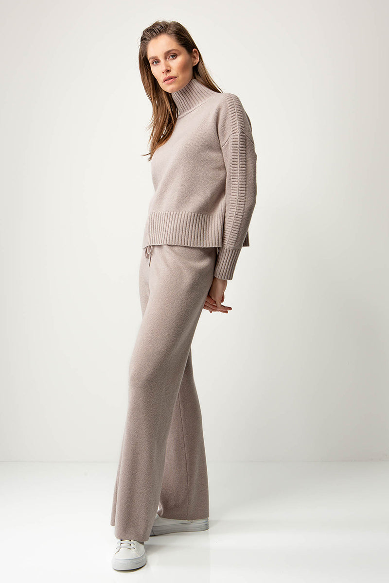 Turtleneck pullover  in merino wool