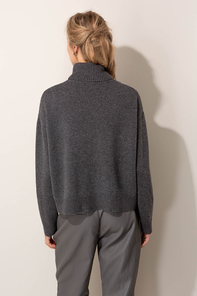 Wool turtleneck sweater