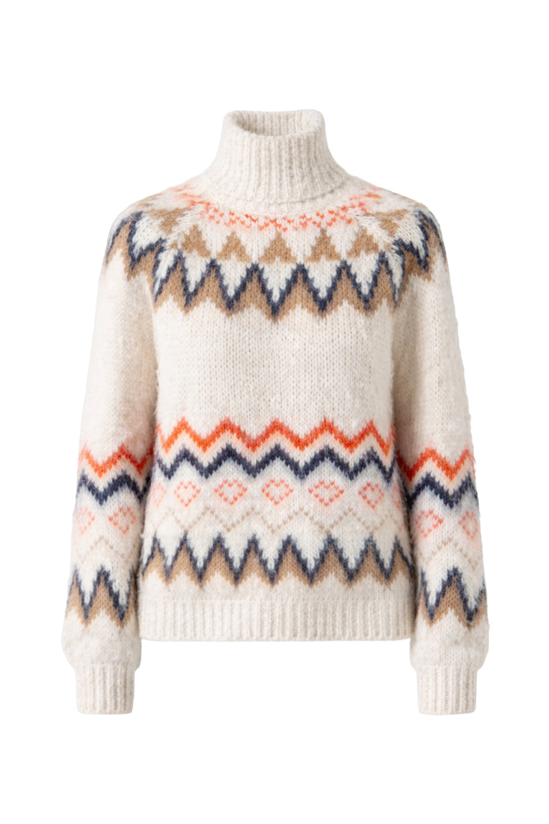 Turtleneck sweater with wool