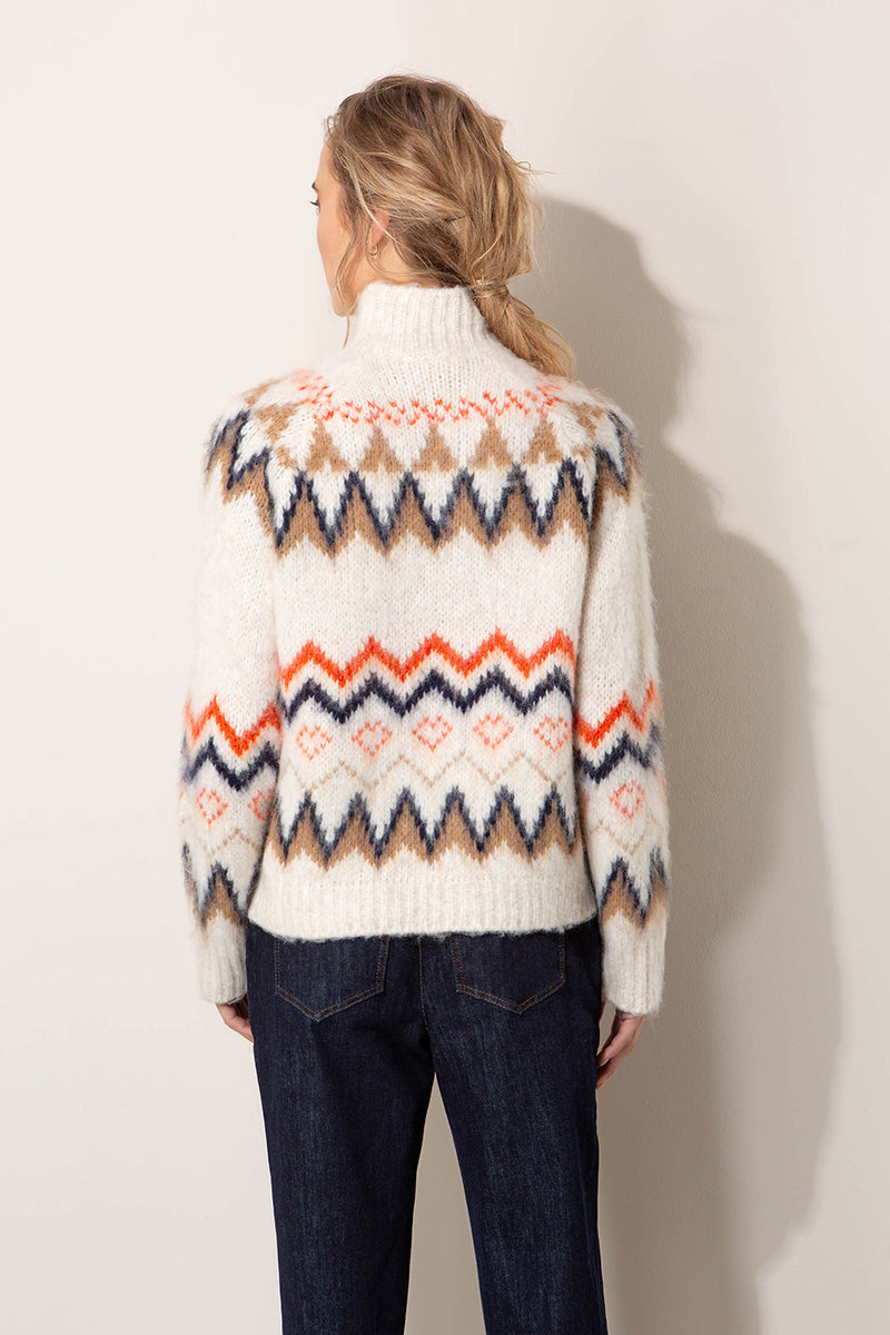 Turtleneck sweater with wool
