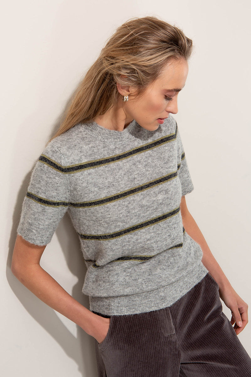 Knit shirt in alpaka mix