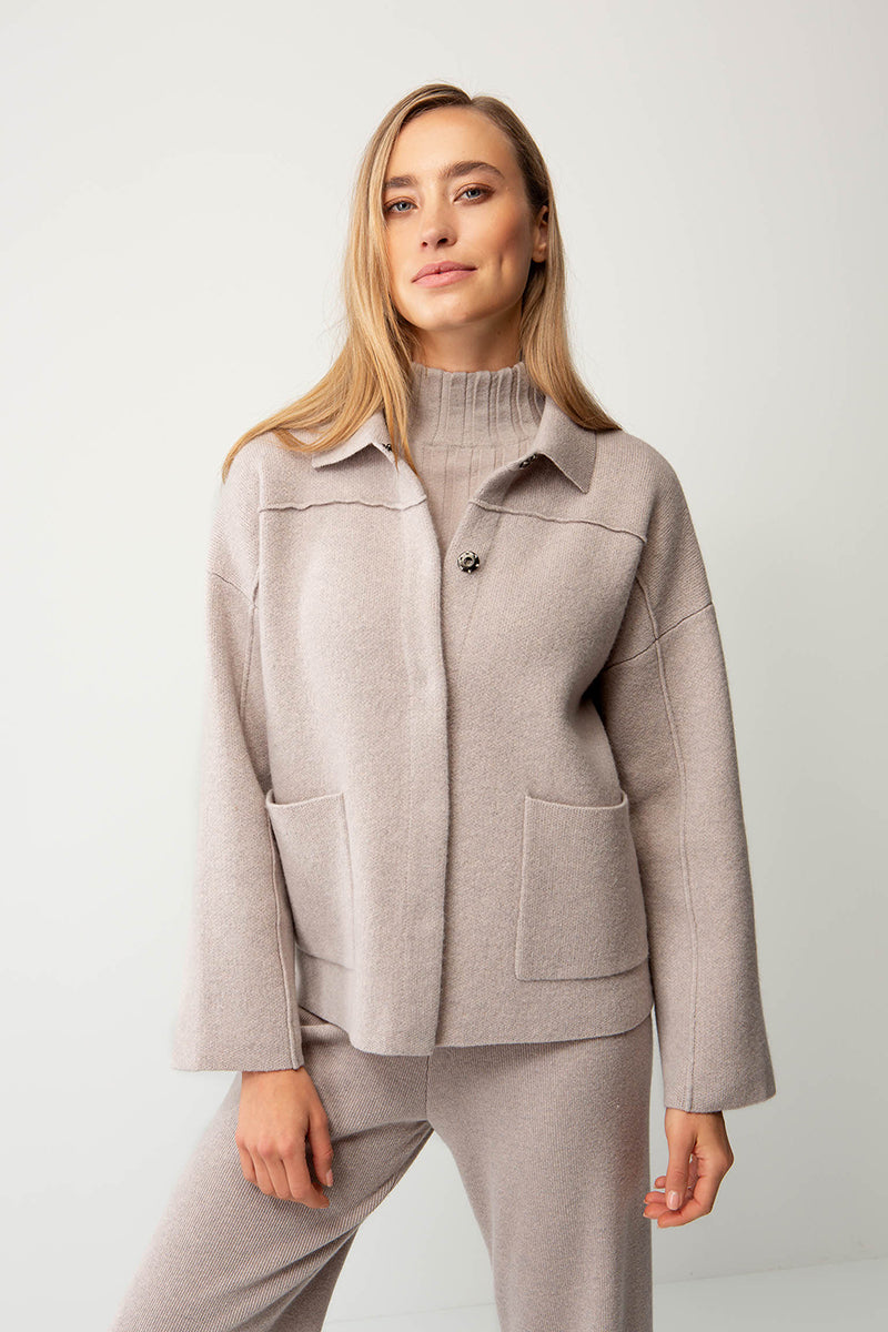 Cardigan in merino wool
