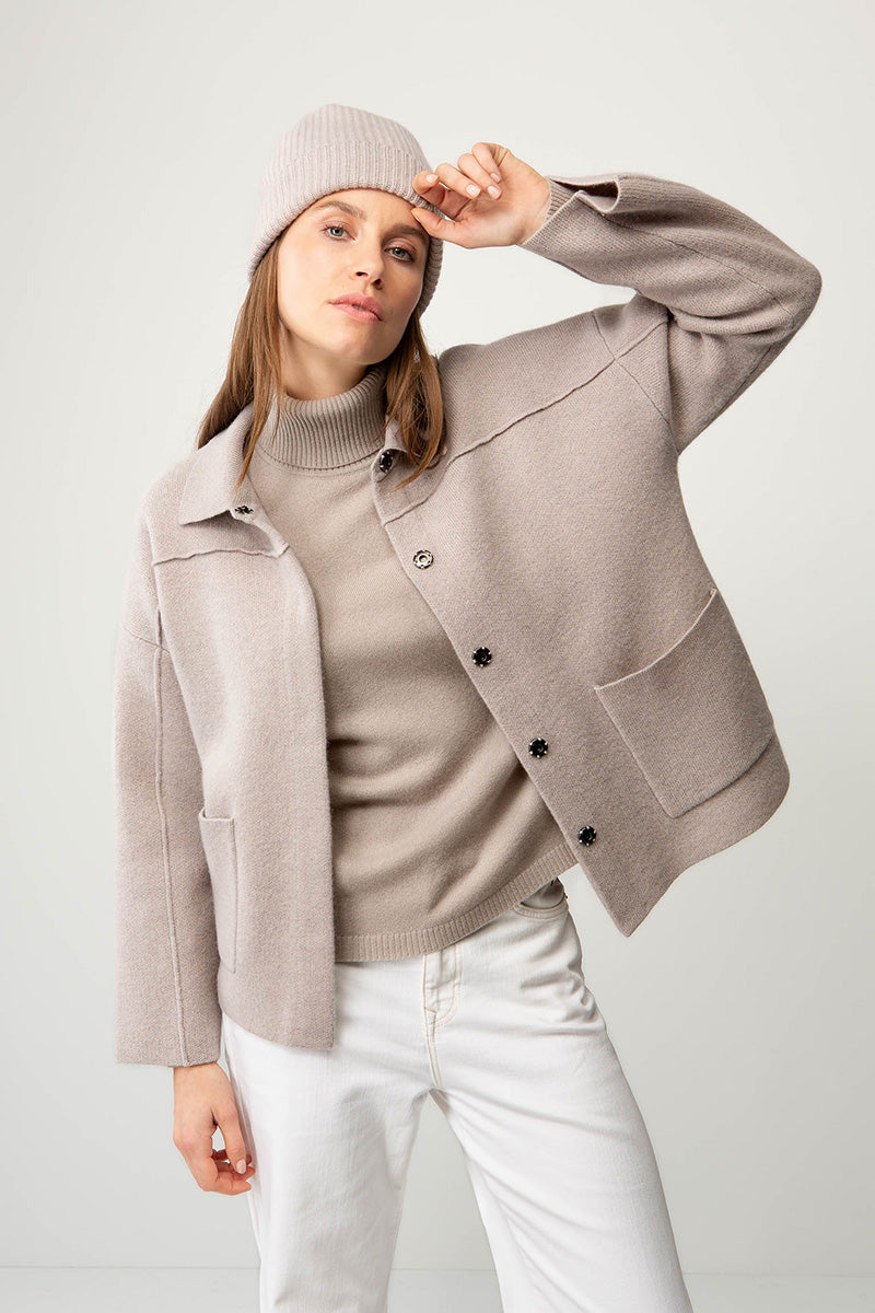 Cardigan in merino wool