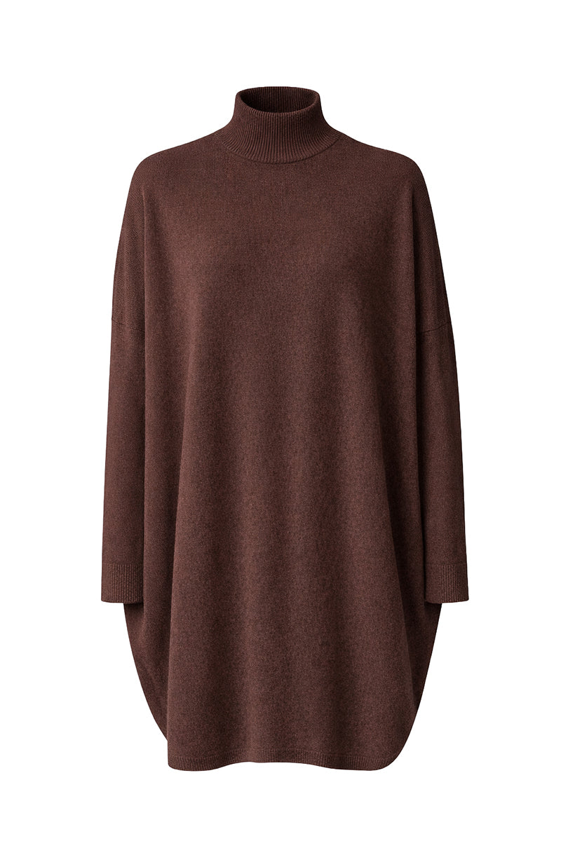 Knitted dress in merino wool