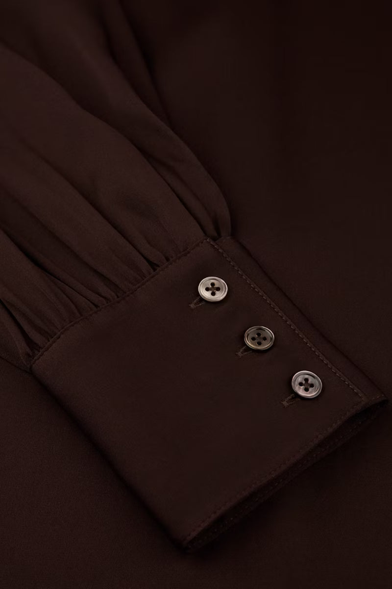 Selma Blouse, Bowtie Flyfront