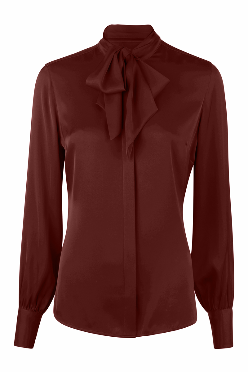 Selma Blouse, Bowtie Flyfront