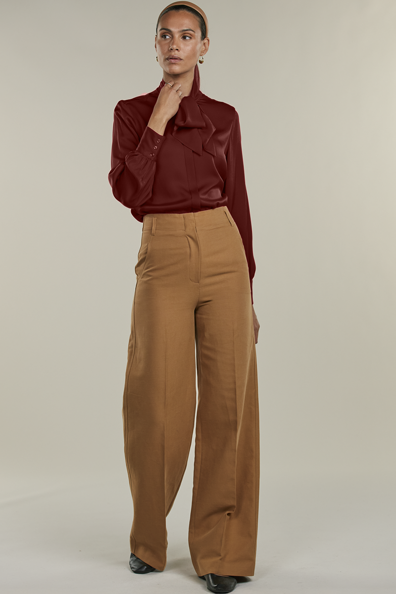 Selma Blouse, Bowtie Flyfront