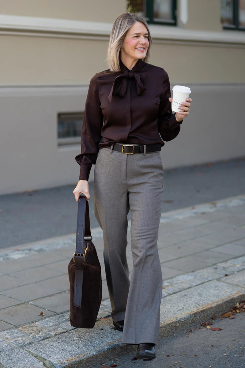 Selma Blouse, Bowtie Flyfront