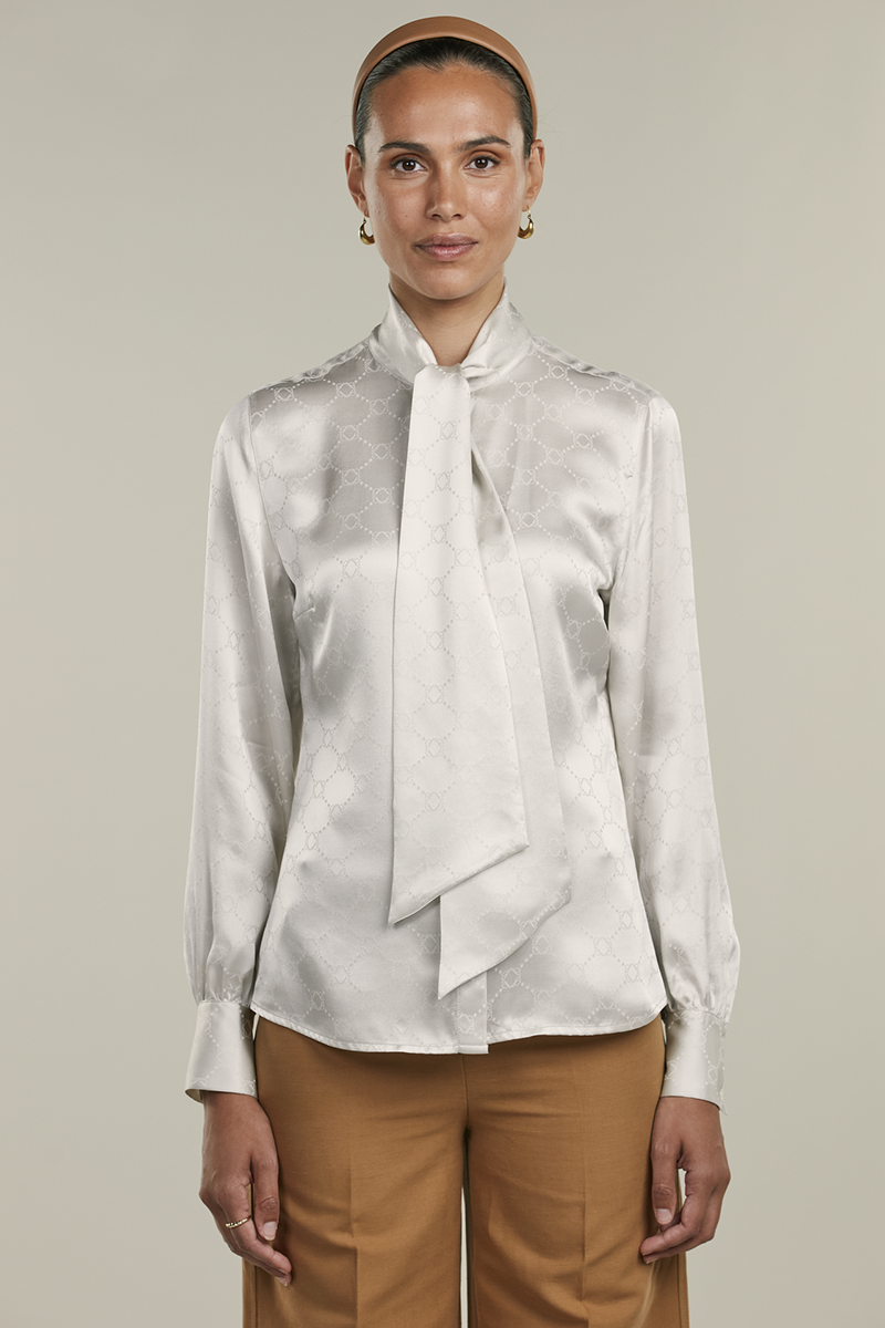 Selma Blouse, Bowtie Flyfront