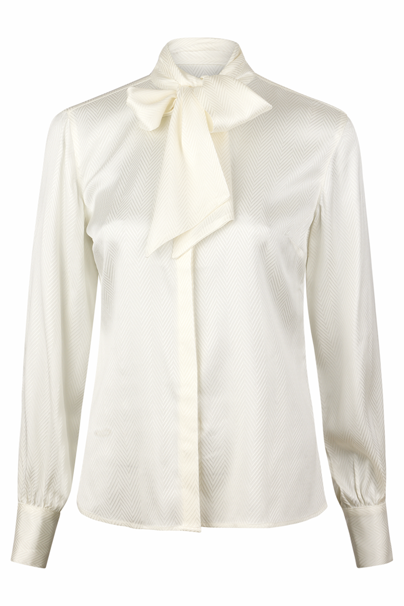 Selma Blouse, Bowtie Flyfront