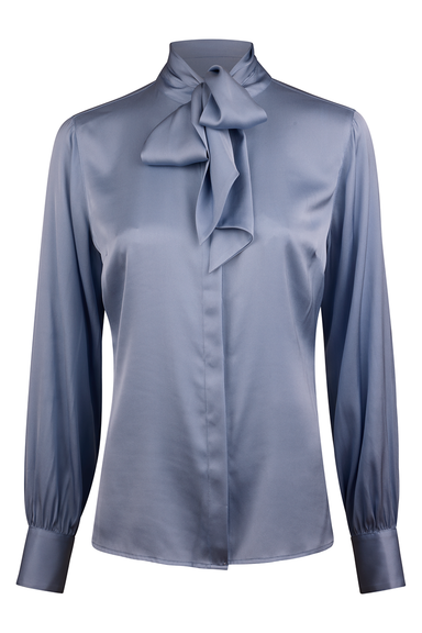 Selma Blouse, Bowtie Flyfront