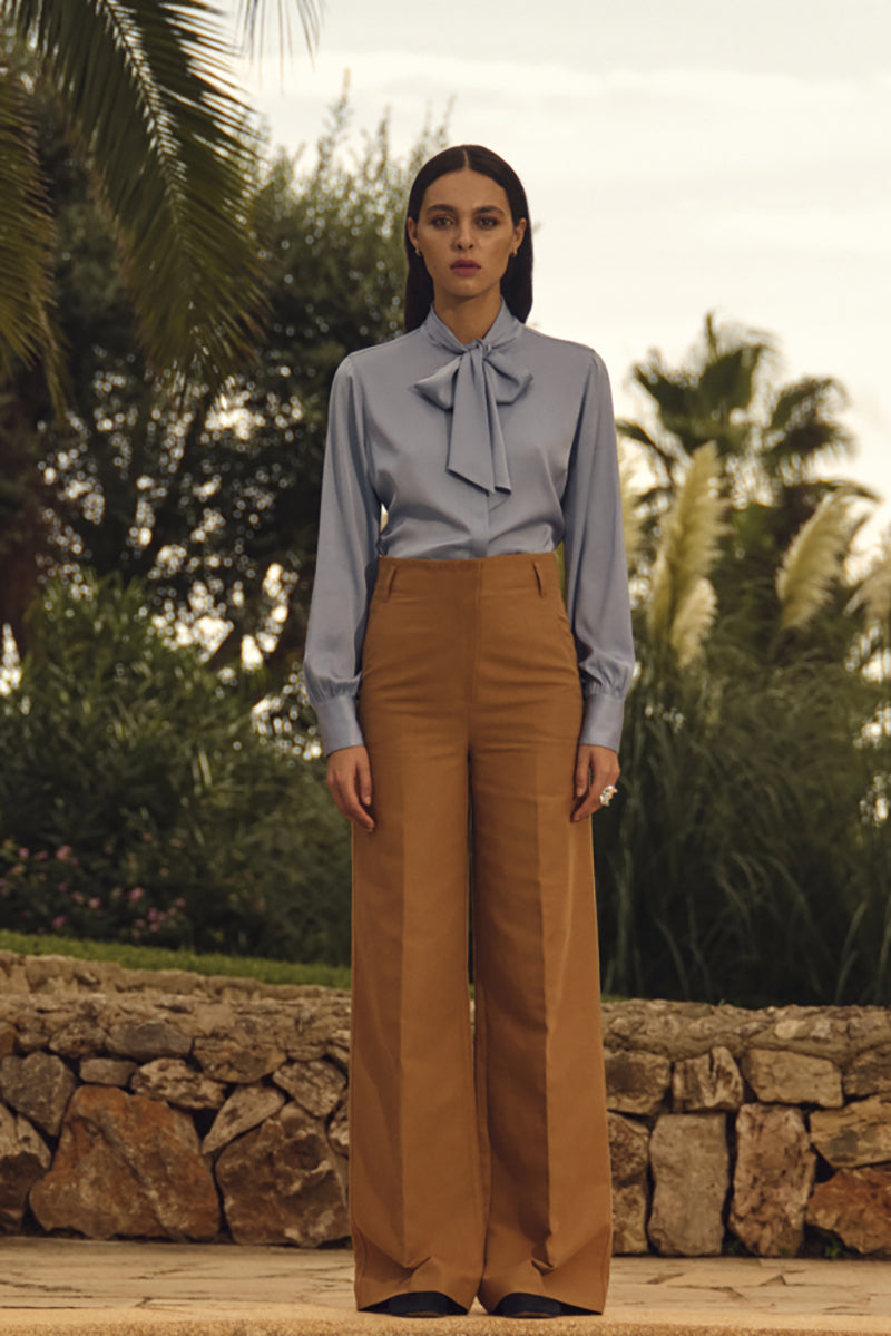 Selma Blouse, Bowtie Flyfront