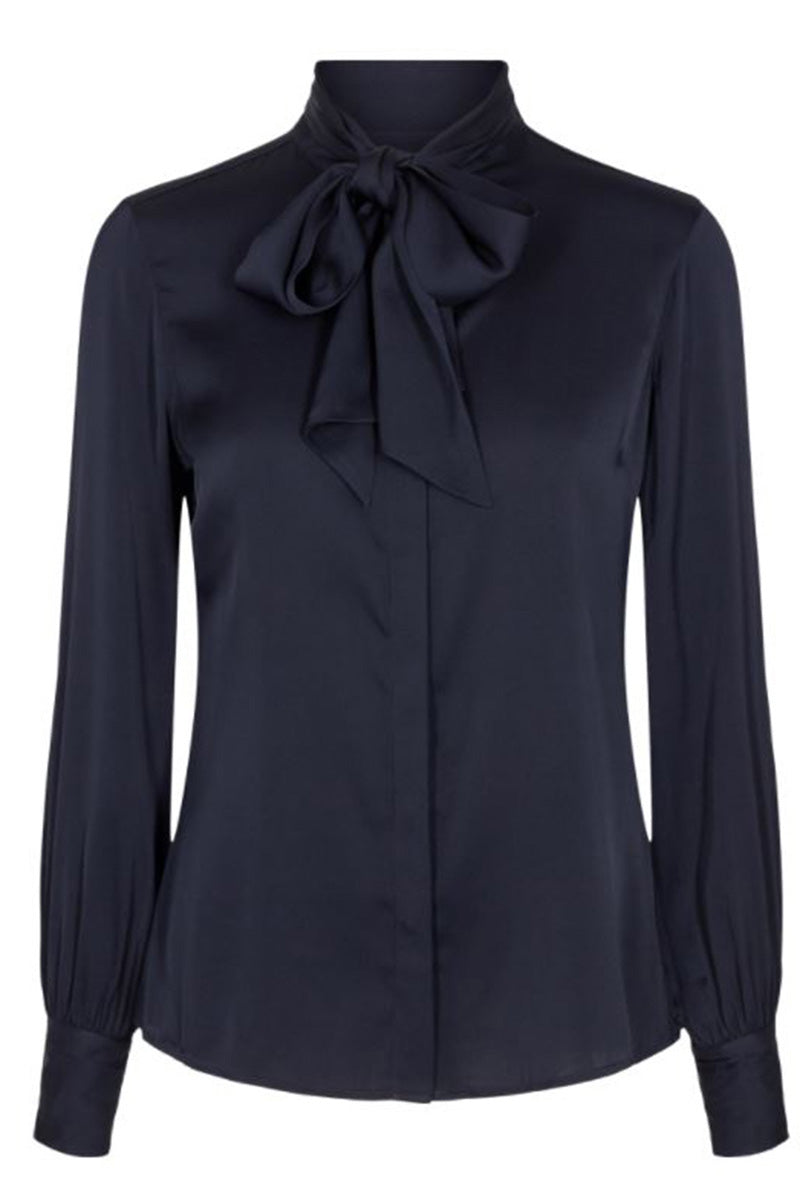 Selma Blouse, Bowtie Flyfront