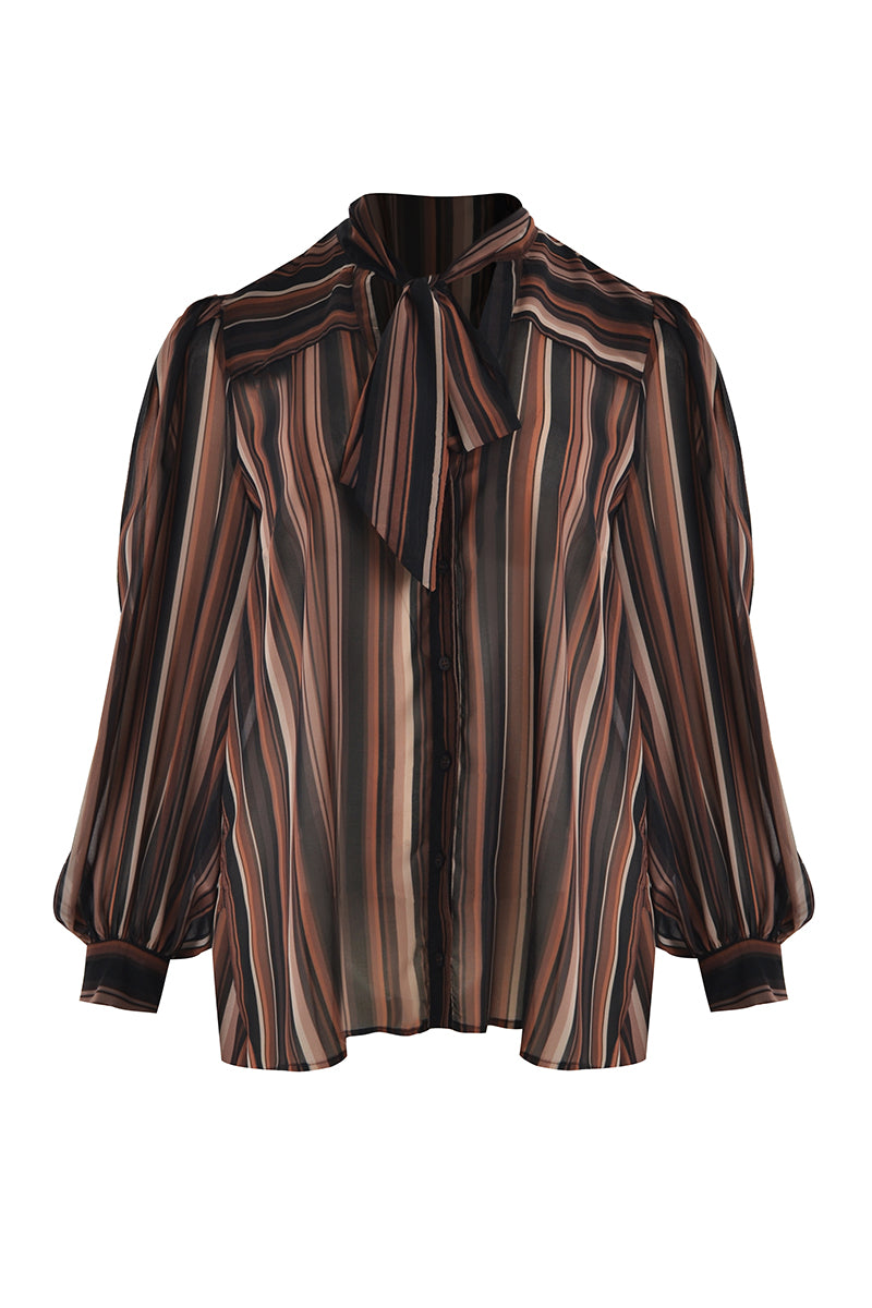 Blouse in stripes