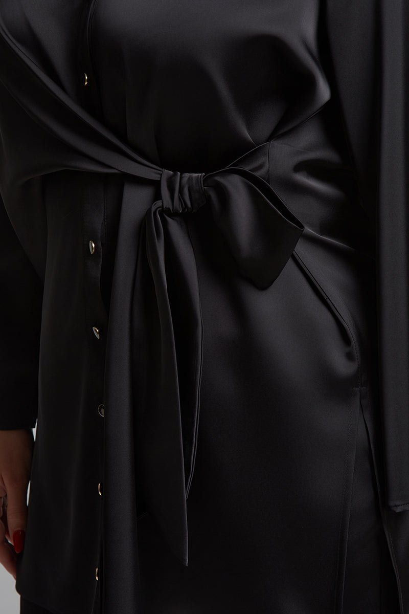 Satin flow shirt