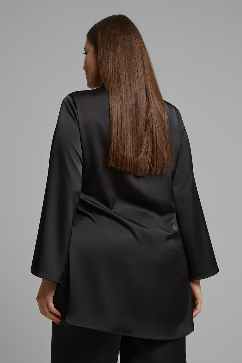 Satin flow shirt