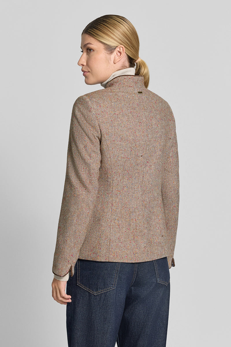 Wool jacket in herringbone pattern