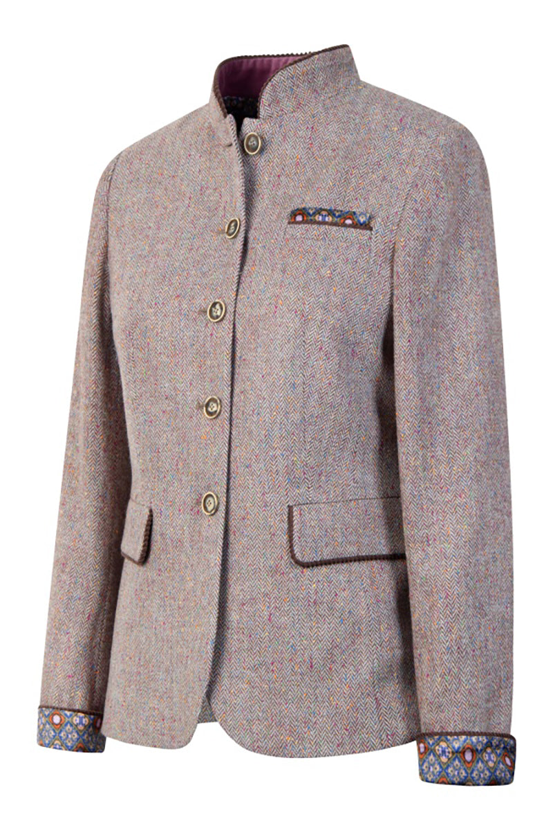 Wool jacket in herringbone pattern