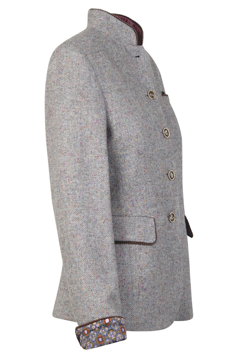 Wool jacket in herringbone pattern