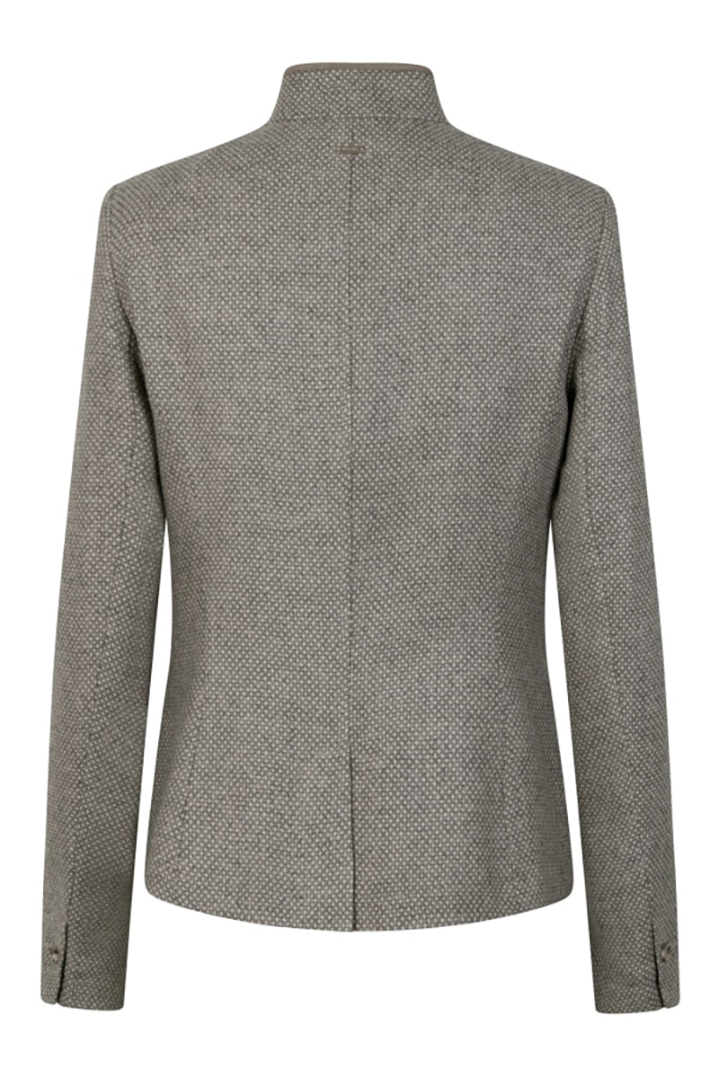 Wool jacket in peacock eye design