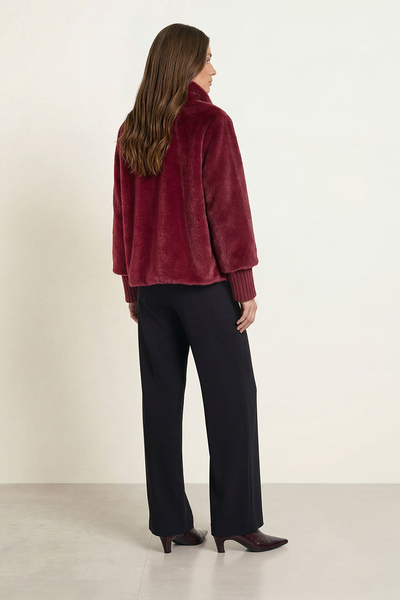 Faux fur jacket