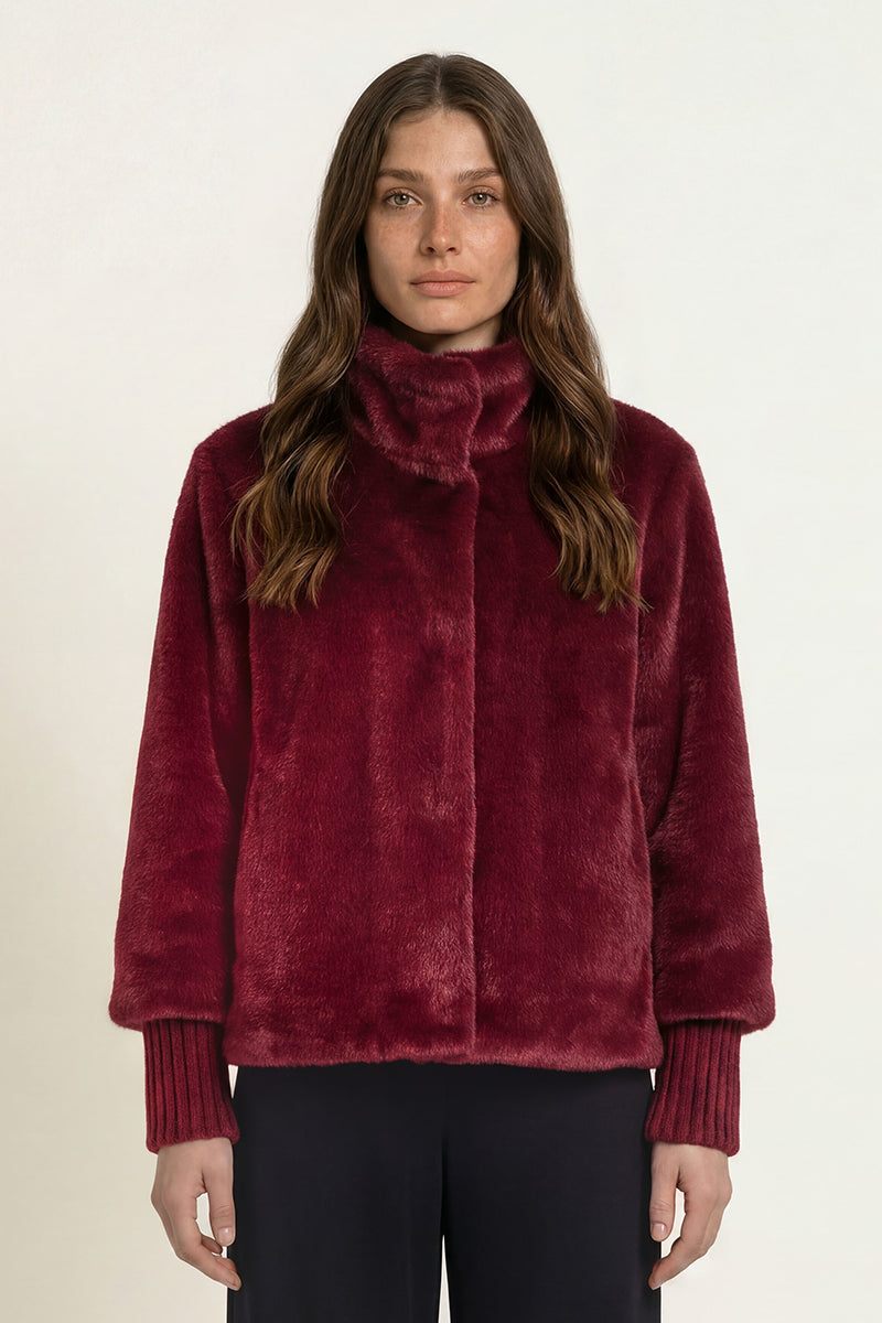 Faux fur jacket