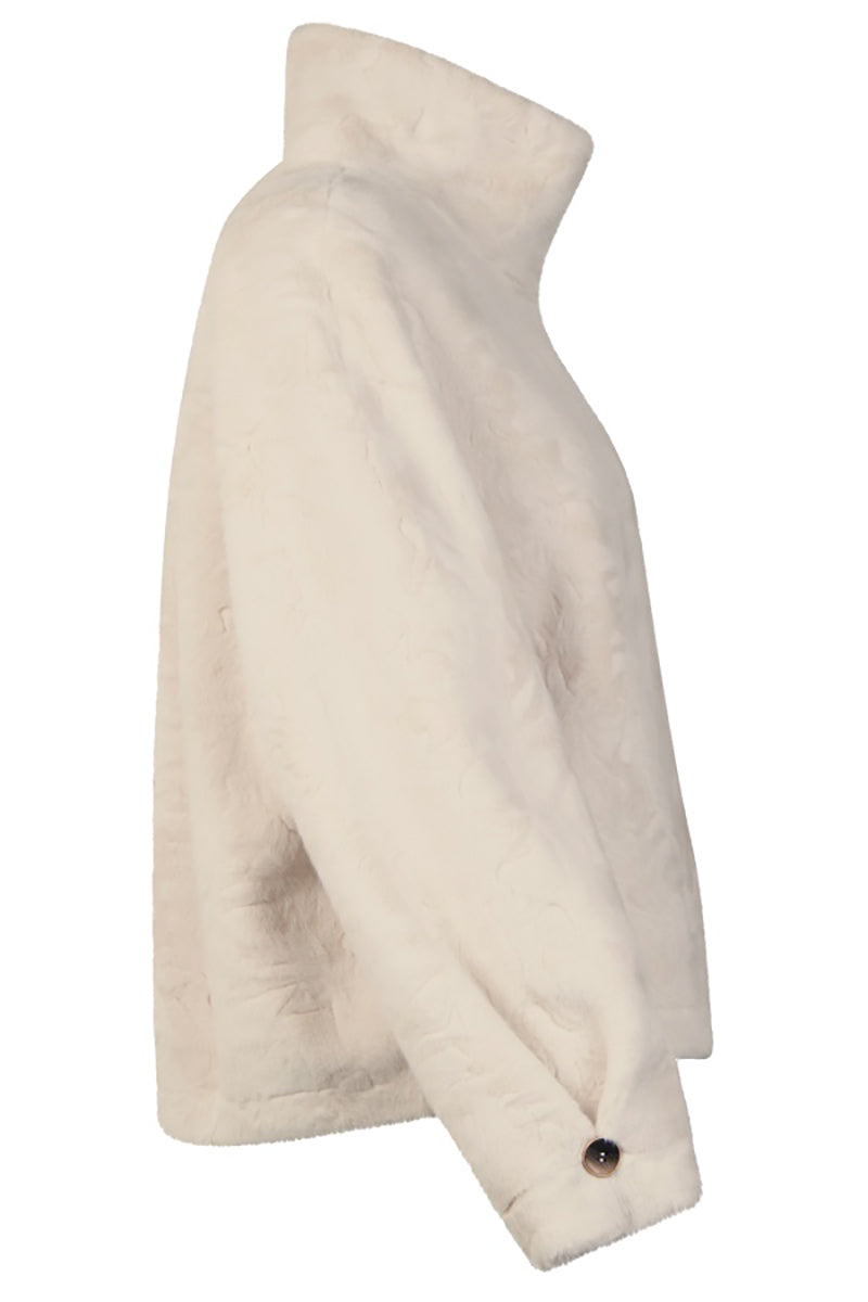 Faux fur blouson jacket
