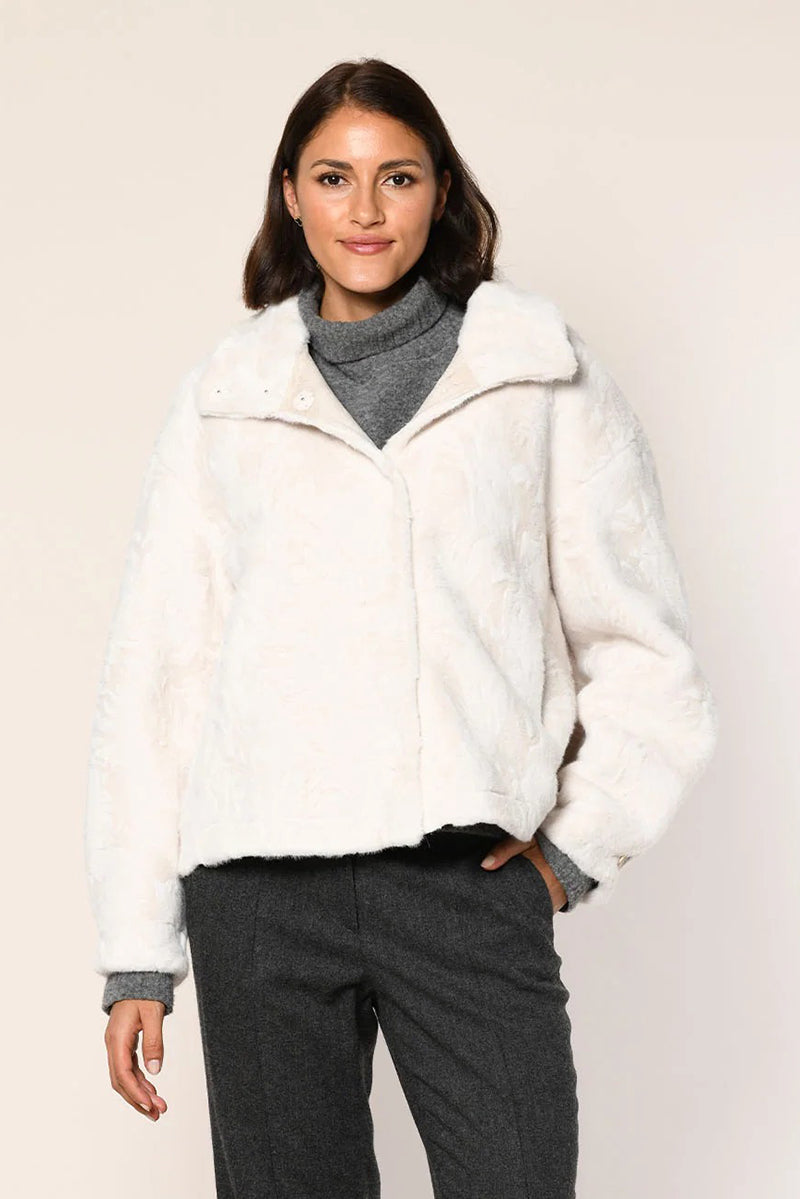 Faux fur blouson jacket