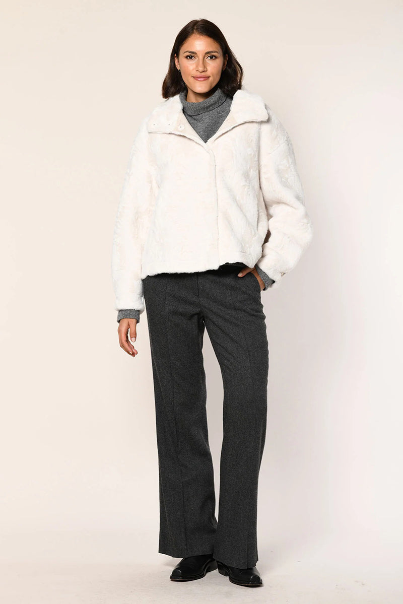 Faux fur blouson jacket