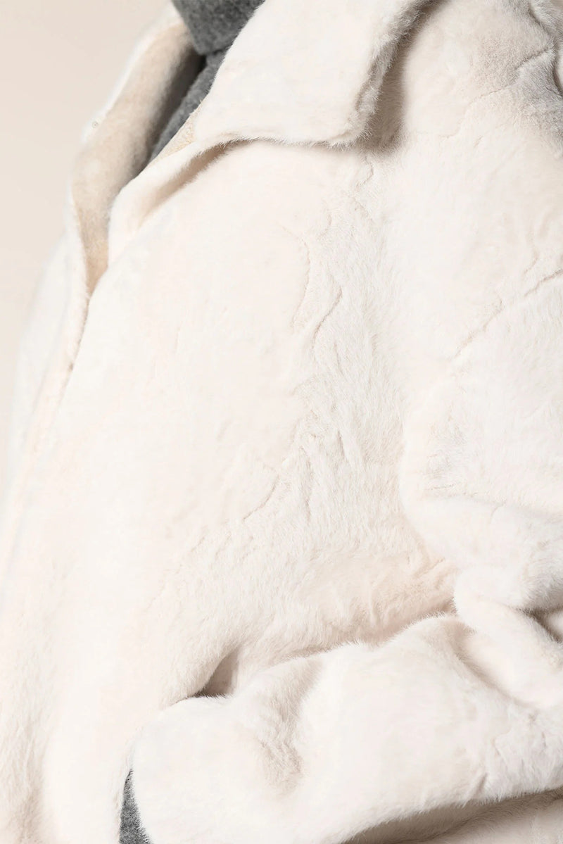 Faux fur blouson jacket