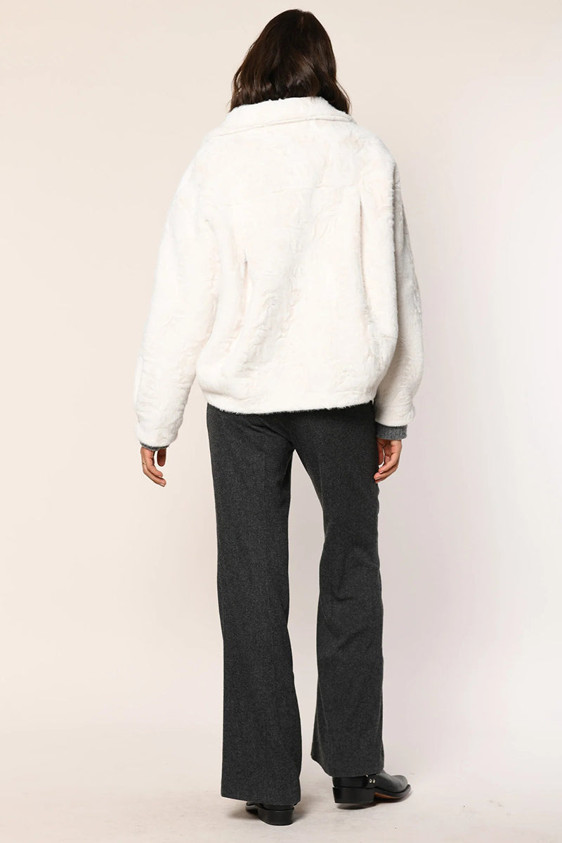 Faux fur blouson jacket