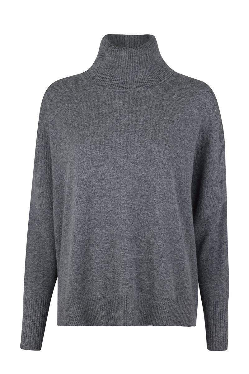 Kira with hight collar, knit