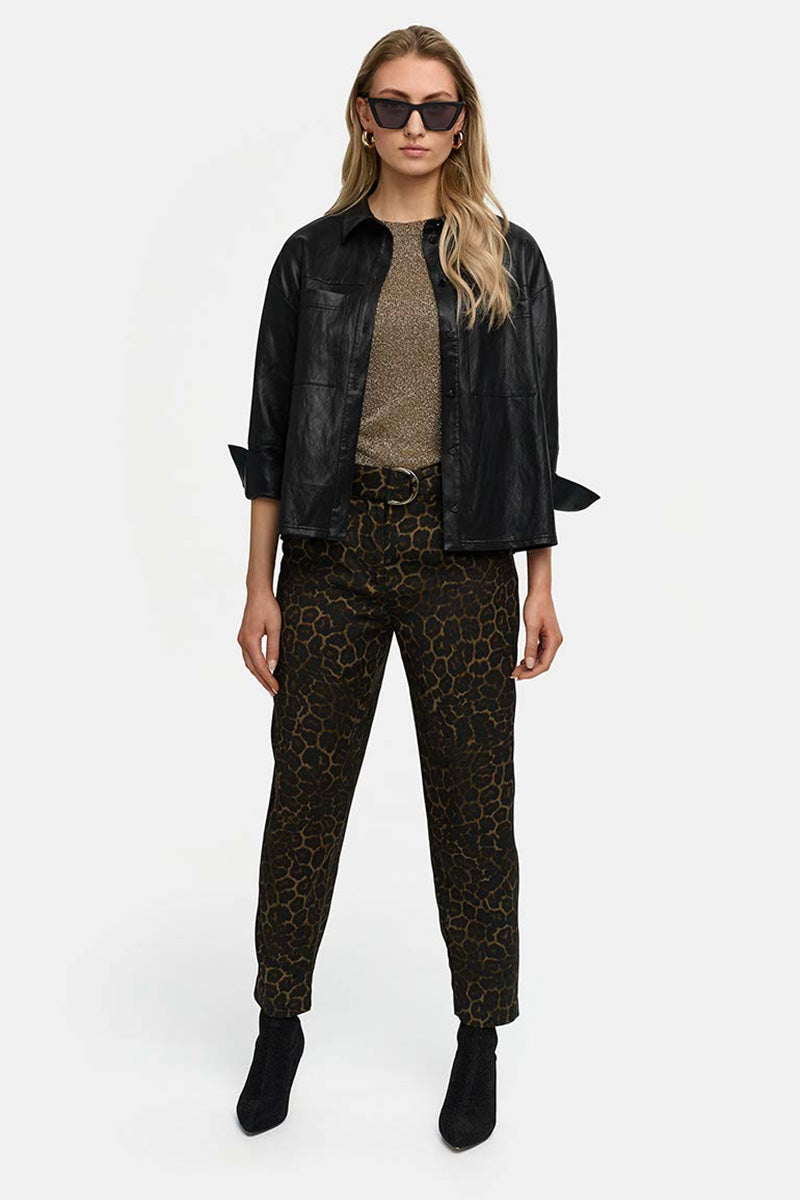 Trousers in viscose twill