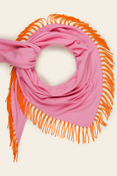 Wool triangle scarf