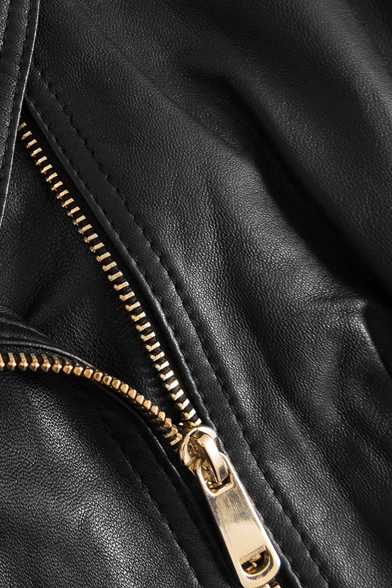 NooraDEP Biker Leather Jacket