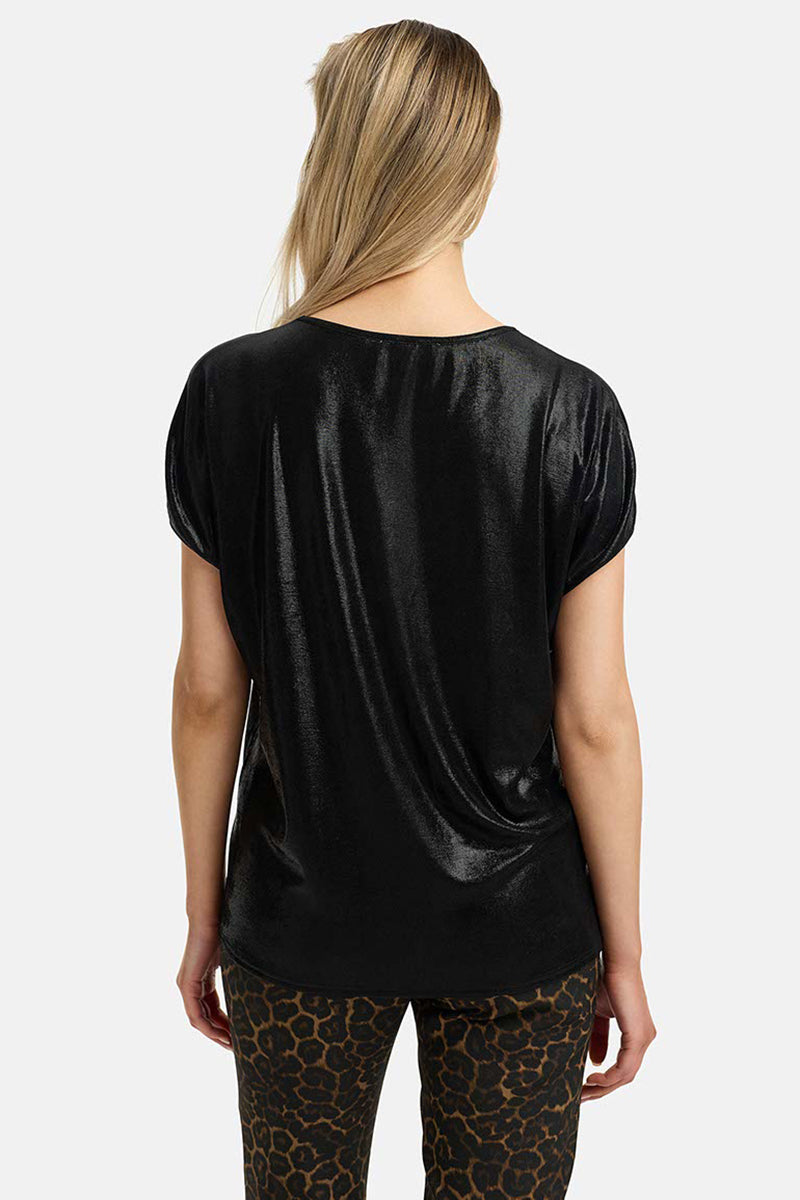 Shirt in glitter jersey