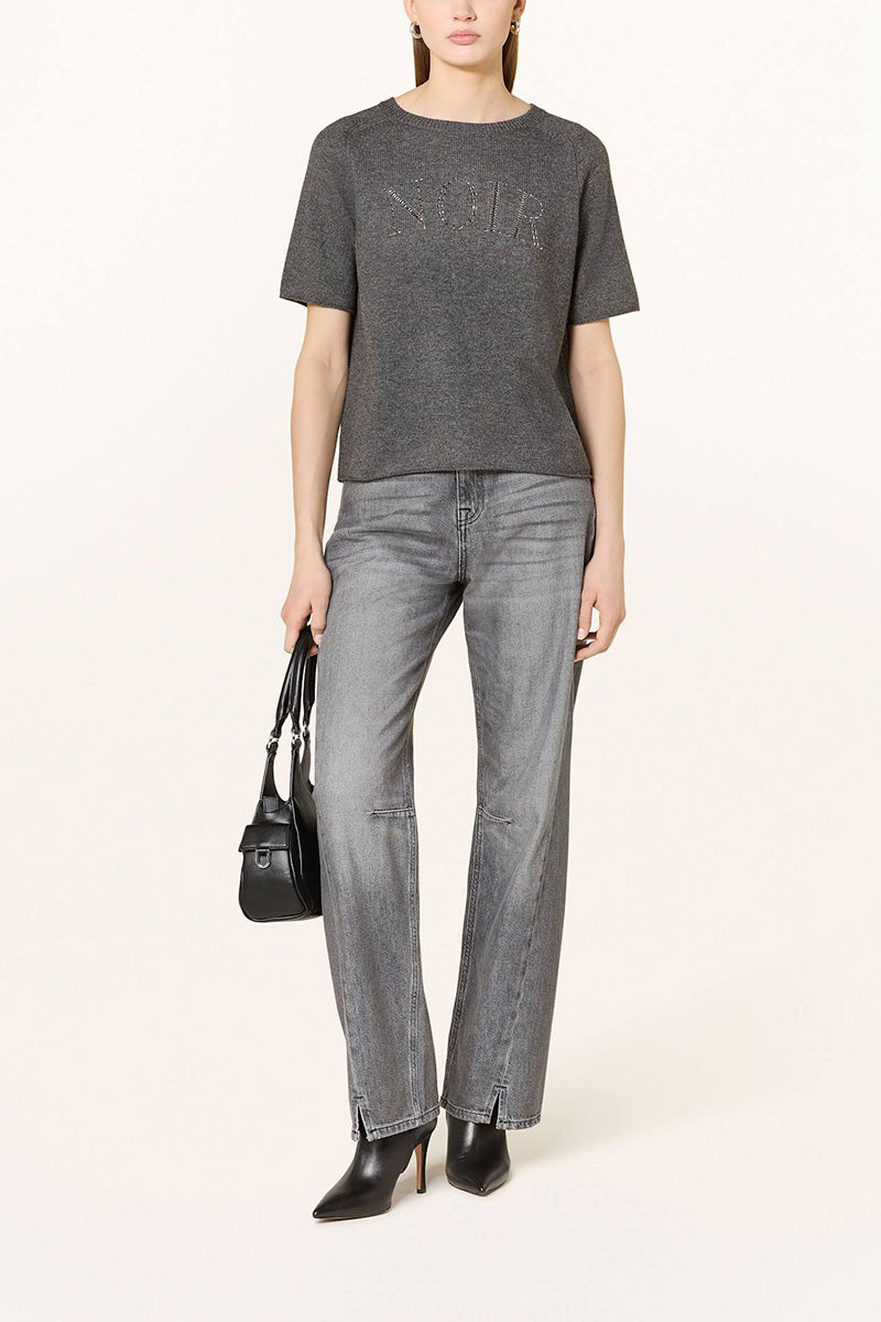 Knitted shirt with cashmere