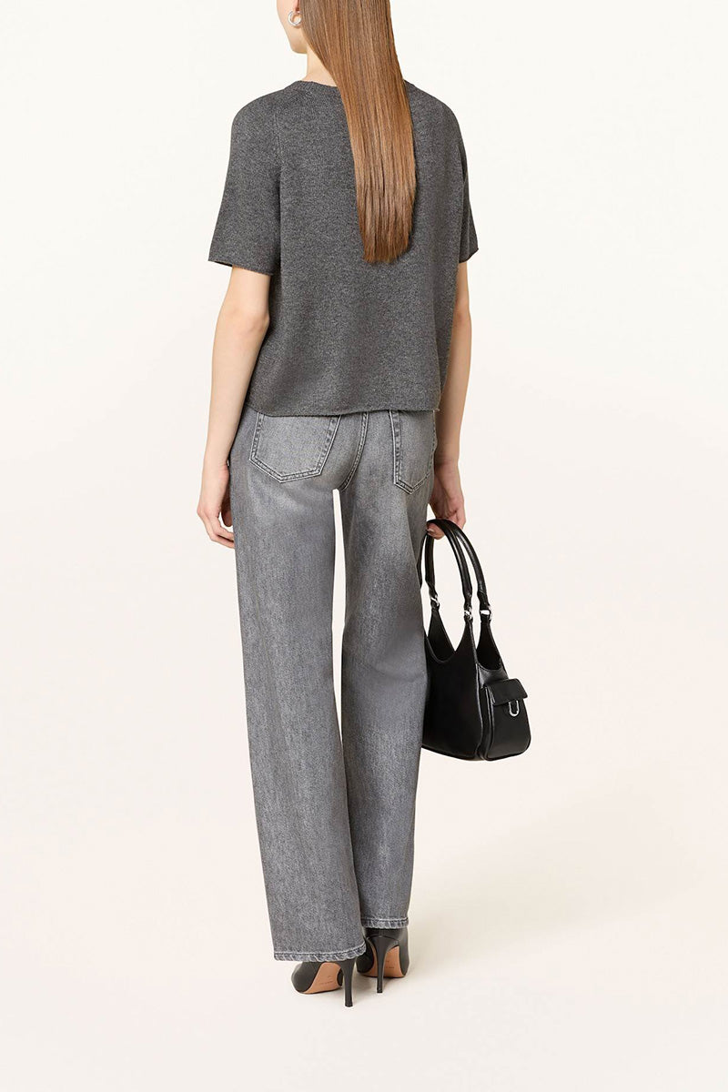 Knitted shirt with cashmere