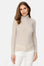 Knitted wool high neck sweater