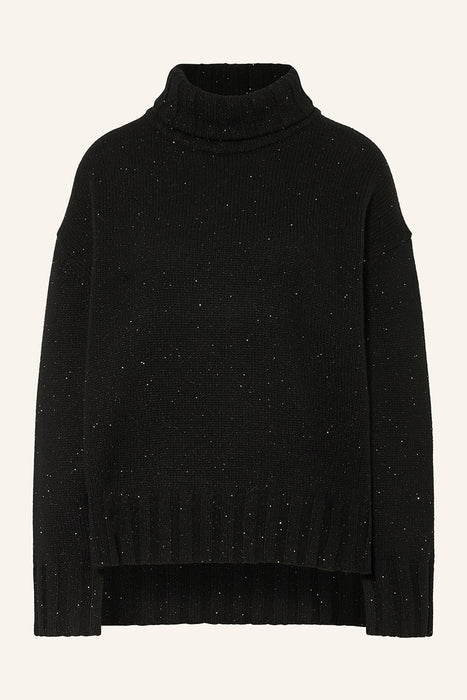 Knitted wool high neck sweater