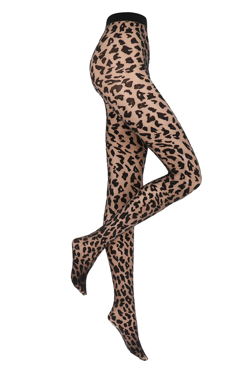 Woman tight 20 Den leopard