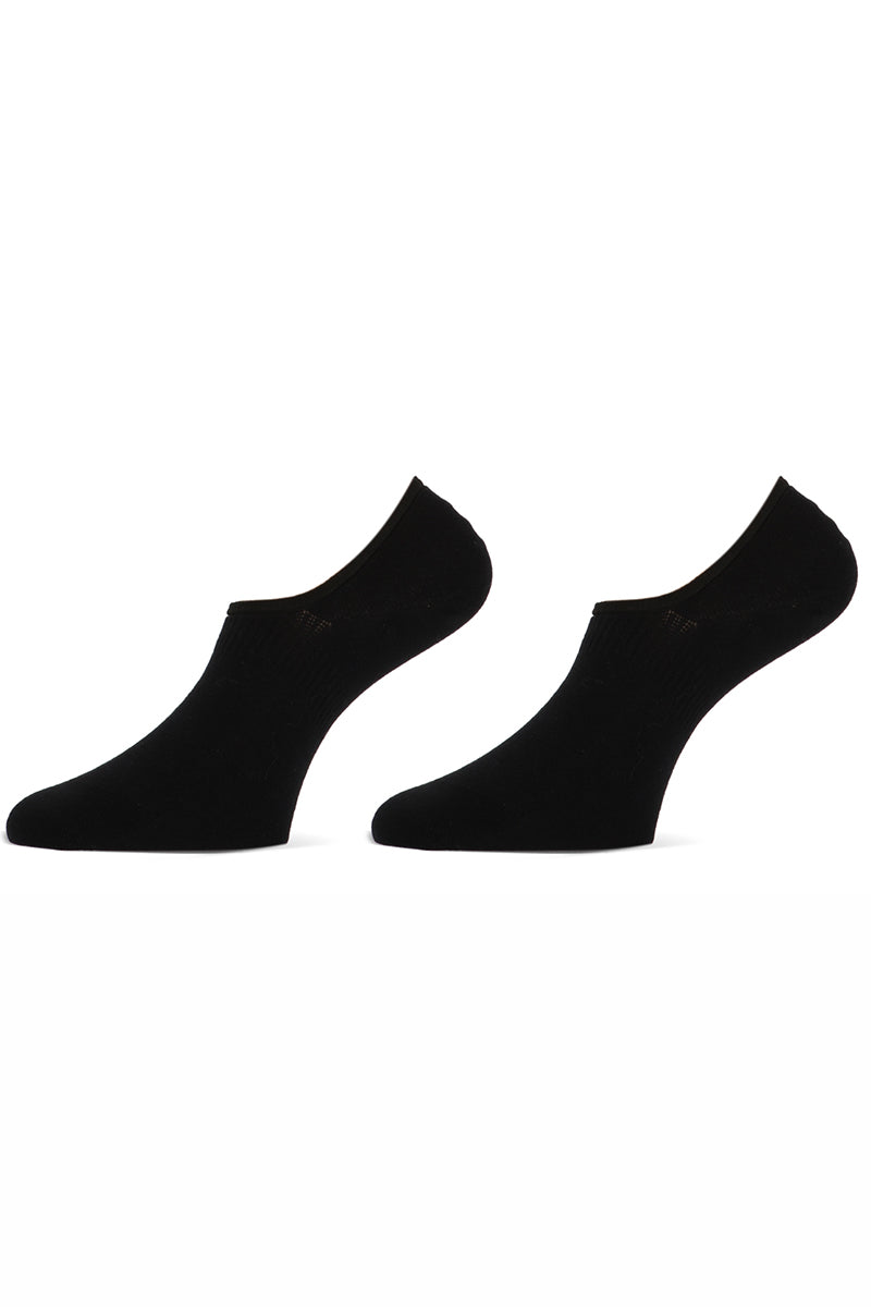 Invisible Footie Cotton ABS 2-Pack